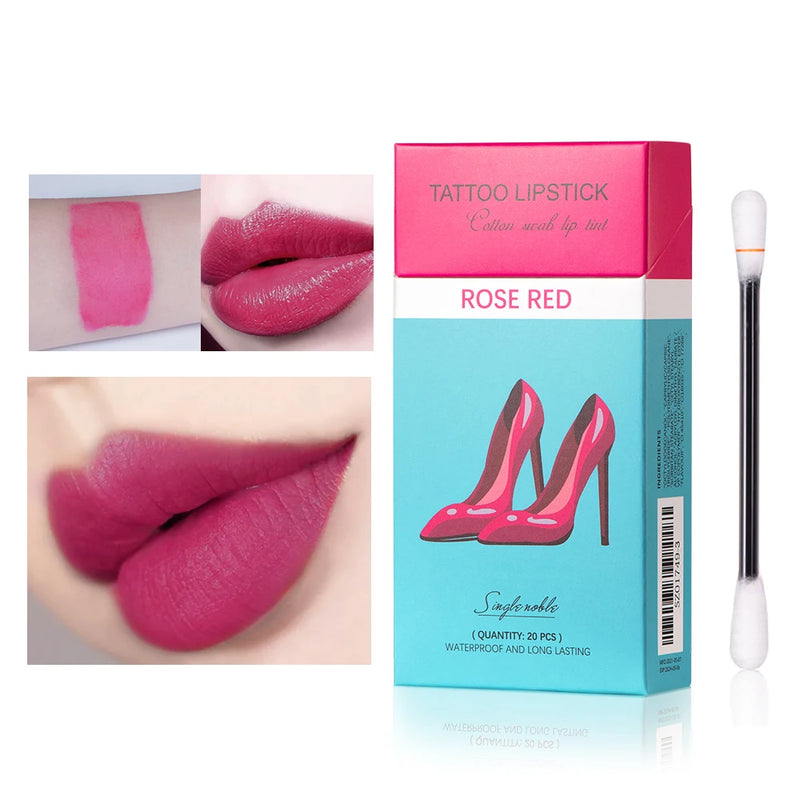 20pcs Cigarette Cotton Swab Lipstick