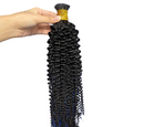 Kinky Curly Human Hair i Tip Microlinks Bulk Braiding Human Hair Bundl