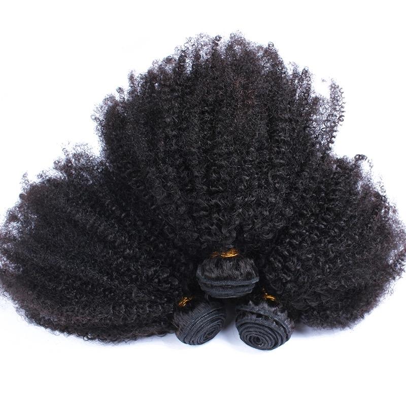 Wholesale 5/6/10/12 Bundles Afro Kinky Curly 10A Grade Human Hair Bund