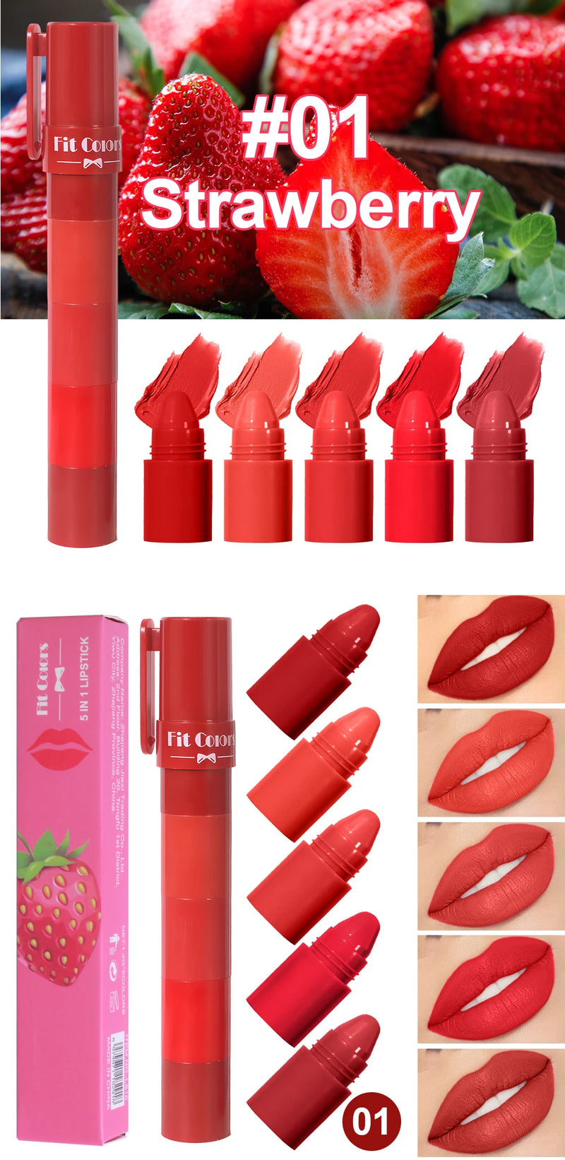 Fruit Velvet Matte Lipstick Set