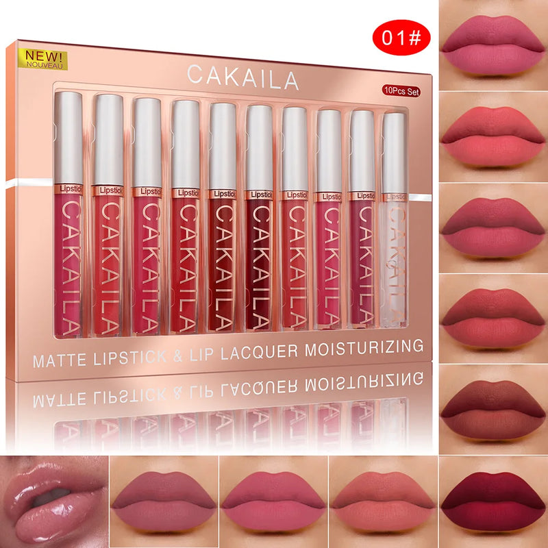 CAKAILA  Lip Gloss Matte Velvet Lipstick