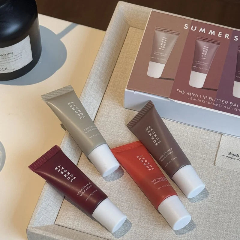 4pcs Summer Lip Glaze Set