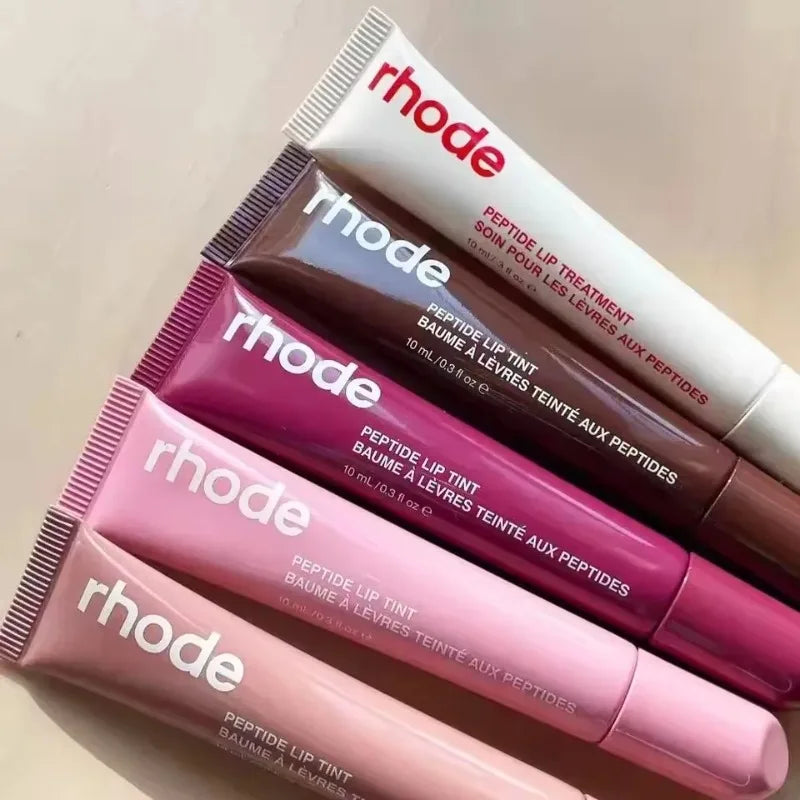 RHODE Moisturizing Essence Lipstick & Gloss Duo – Long-Lasting Hydrating Lip Color in Toast, Raspberry Jelly & Ribbon Shades