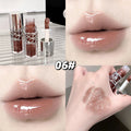 Gege Bear Glittering Mirror Lip Glaze, Watery Shimmering Light Lip Gloss Makeup 8 Colors, Hydrating Moisturizing, Long Lasting
