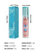 Watery Black Lipstick Hydrating Lip Fullness Lip Gloss Lasting Velvet Lip Glaze Set Pearlescent Fine Sparkling Lipstick Liquid