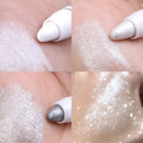 Brightening Highlighter Pen, Long Lasting Waterproof, Smooth Matte Pearly Glitter White Silvery Eyeliner Eyeshadow Stick