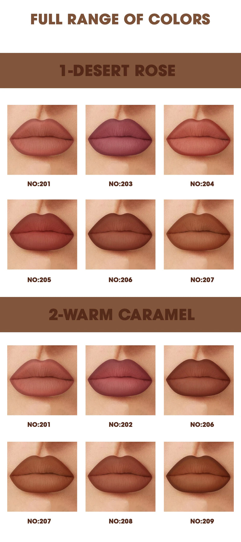 Rozza Waterproof Lip Liner Pencil Set