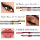 Smudge-Proof High-Shine Waterproof Eyeliner Pencil - Long-Lasting, Ethically Made, Black & Multicolor Options