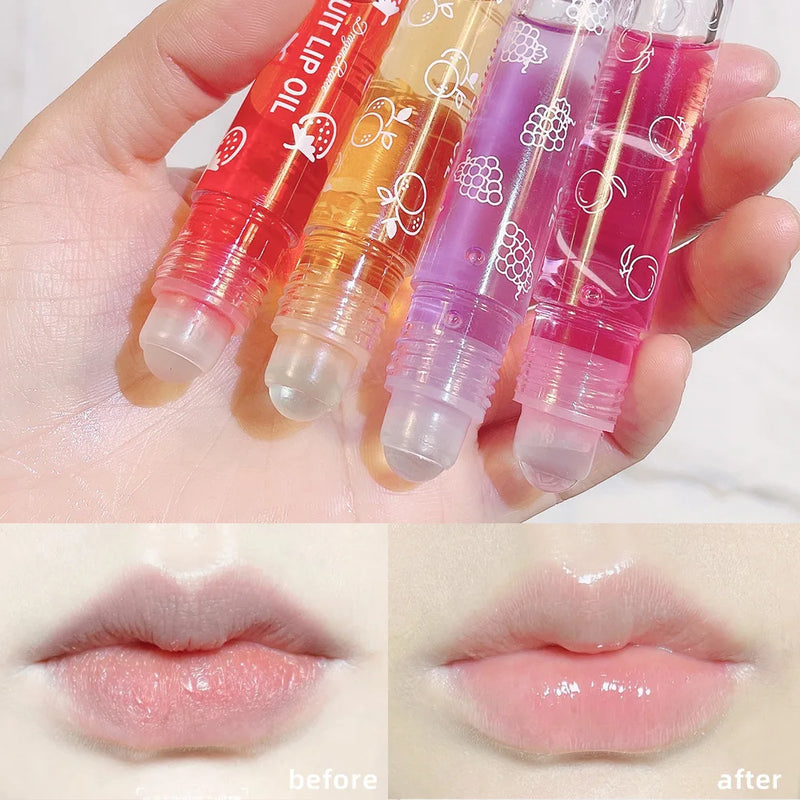 4 PCS Water-gloss Mirror Jelly Lip Gloss Moisturizes Lips Shimmers