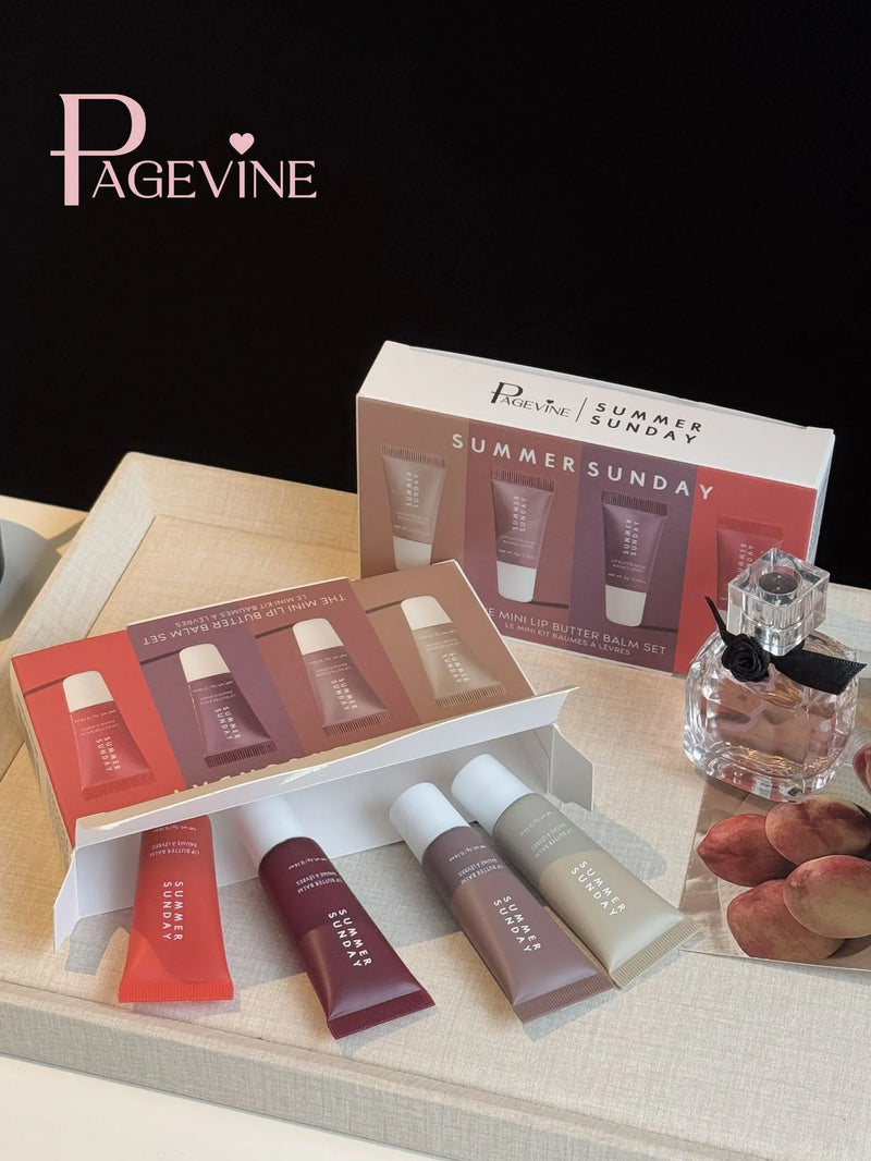 4pcs Summer Lip Glaze Set