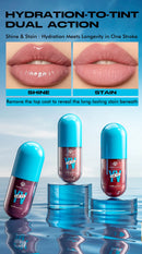 Mini Velvet Matte Lip Gloss Set, 4-Piece Non-Fading, Non-Stick Cup, Long-Lasting Fruit Scented Lip Tint, Smooth and Lightweight