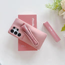 Rhode Lipstick Phone Case For Samsung Galaxy S25 Ultra S24 FE S23 Plus A14 A15 A54 Lip Glass Holder Silicone Shockproof Cover