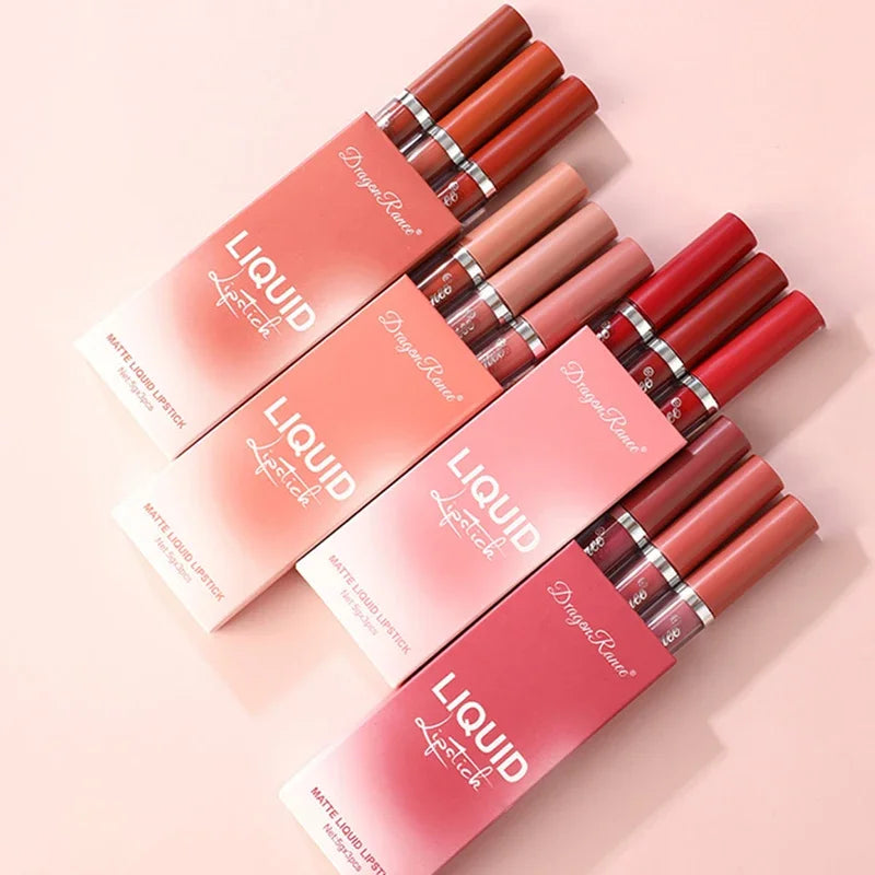 3-Piece Matte Liquid Lipstick Set