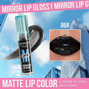 Watery Black Lipstick Hydrating Lip Fullness Lip Gloss Lasting Velvet Lip Glaze Set Pearlescent Fine Sparkling Lipstick Liquid