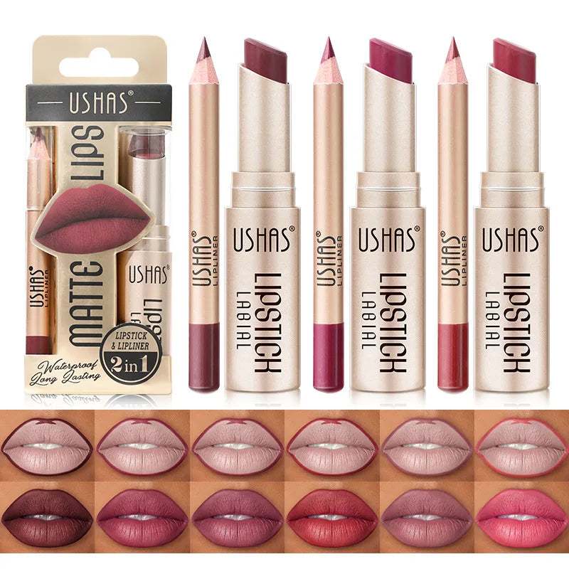 USHAS 12 Color Lip Liner