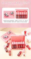 6Pcs/Set Lip Gloss Set Moisturizing and Moisturizing Mild Lipstick Non-Greasy Waterproof Lip Glaze Anti-Sweat Glossy Mirror Lipstick Long-Lasting Glossy Lip Glaze Set