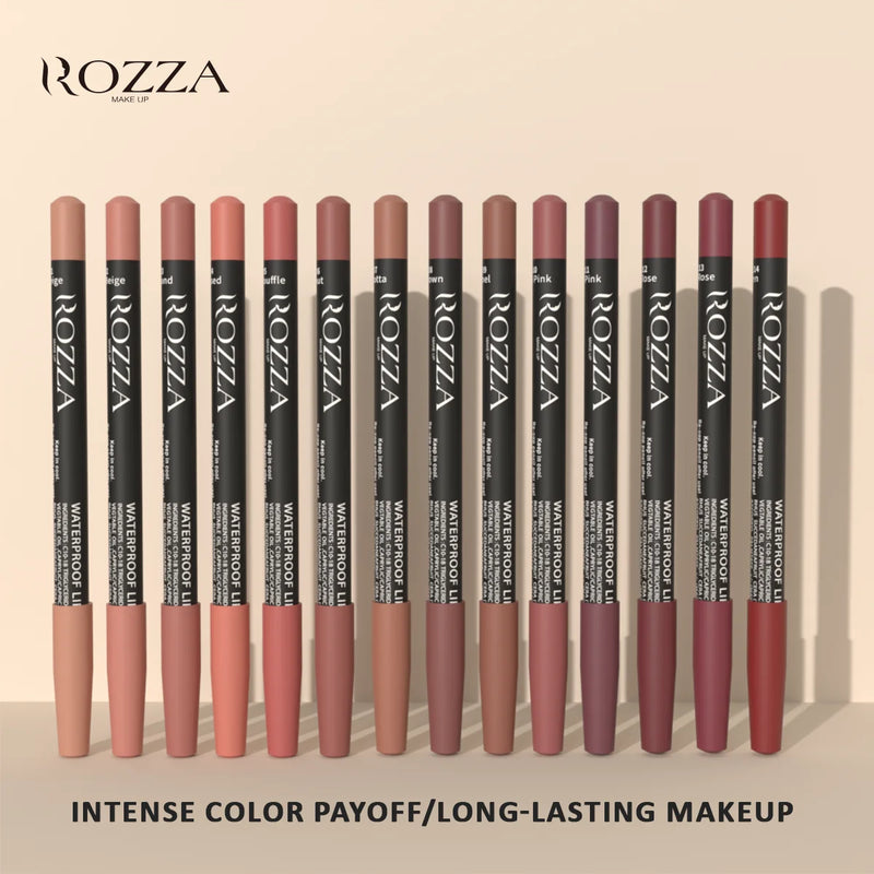 Rozza Waterproof Lip Liner Pencil Set
