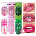 3pcs Mini Capsule Lip Gloss Lip Oil Set
