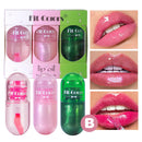 3pcs Mini Capsule Lip Gloss Lip Oil Set