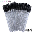 100pcs For Eyelash Extension Makeup Disposable Eyelash Brushes Spoolies Micro Lash Mascara Wands Combs Wholesale