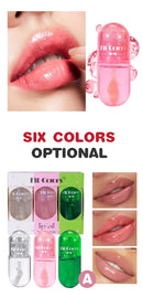 3pcs Mini Capsule Lip Gloss Lip Oil Set