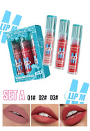 Watery Black Lipstick Hydrating Lip Fullness Lip Gloss Lasting Velvet Lip Glaze Set Pearlescent Fine Sparkling Lipstick Liquid