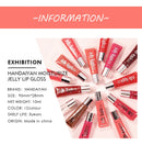 Candy Shades Moisturizing Lip Gloss Oil Makeup Shinny Nutritious Cherry Jelly Clear Hydrating Plumping Lip Treatment