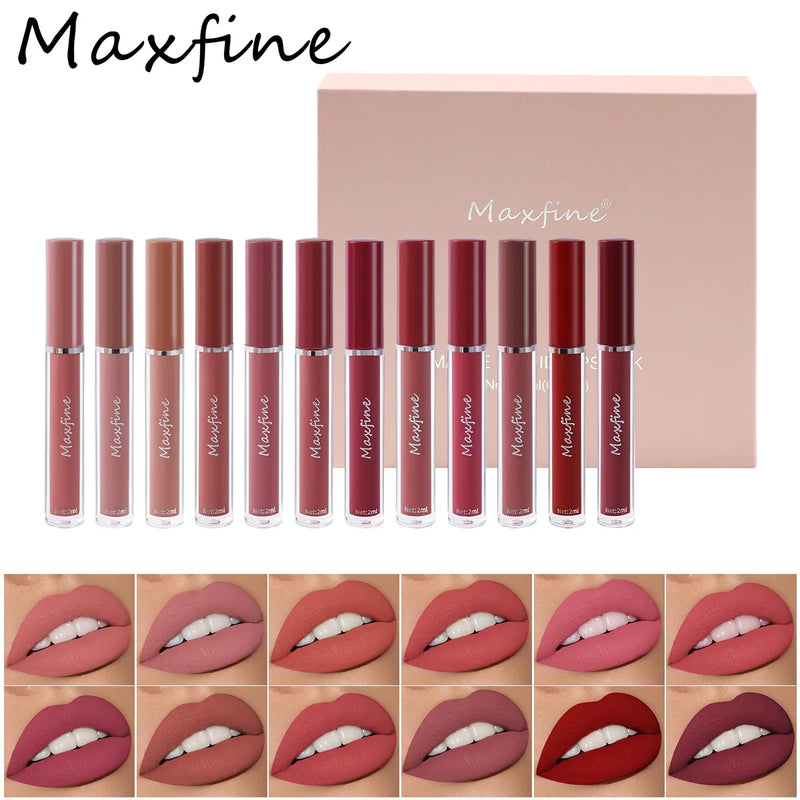 6 Color Matte Lip Gloss Set