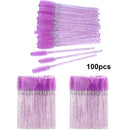 100pcs For Eyelash Extension Makeup Disposable Eyelash Brushes Spoolies Micro Lash Mascara Wands Combs Wholesale