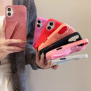 For iPhone 17 Pro Max Air 15 14 13 12 11 17 ProMax Plus Gray Ribbon Espresso Silicone Portable Lipstick Protective Case