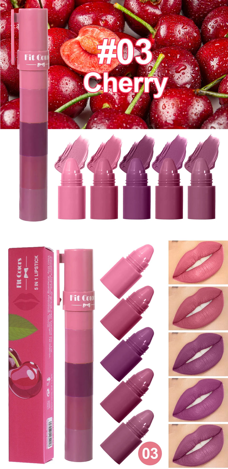Fruit Velvet Matte Lipstick Set