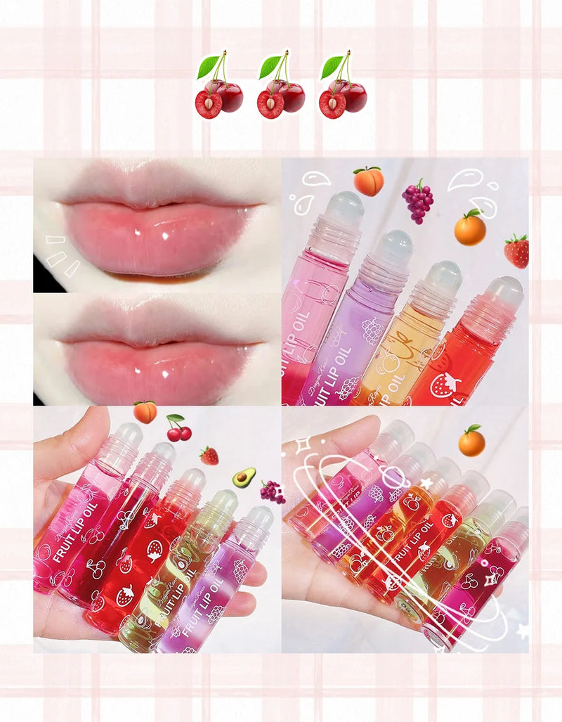 4 PCS Water-gloss Mirror Jelly Lip Gloss Moisturizes Lips Shimmers