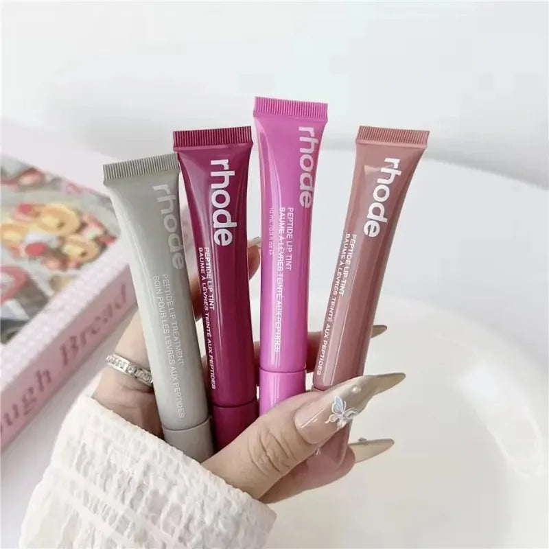 RHODE Moisturizing Essence Lipstick & Gloss Duo – Long-Lasting Hydrating Lip Color in Toast, Raspberry Jelly & Ribbon Shades
