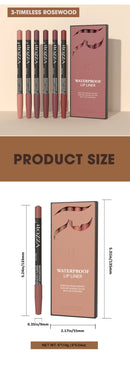 Rozza Waterproof Lip Liner Pencil Set