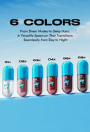 Mini Velvet Matte Lip Gloss Set, 4-Piece Non-Fading, Non-Stick Cup, Long-Lasting Fruit Scented Lip Tint, Smooth and Lightweight