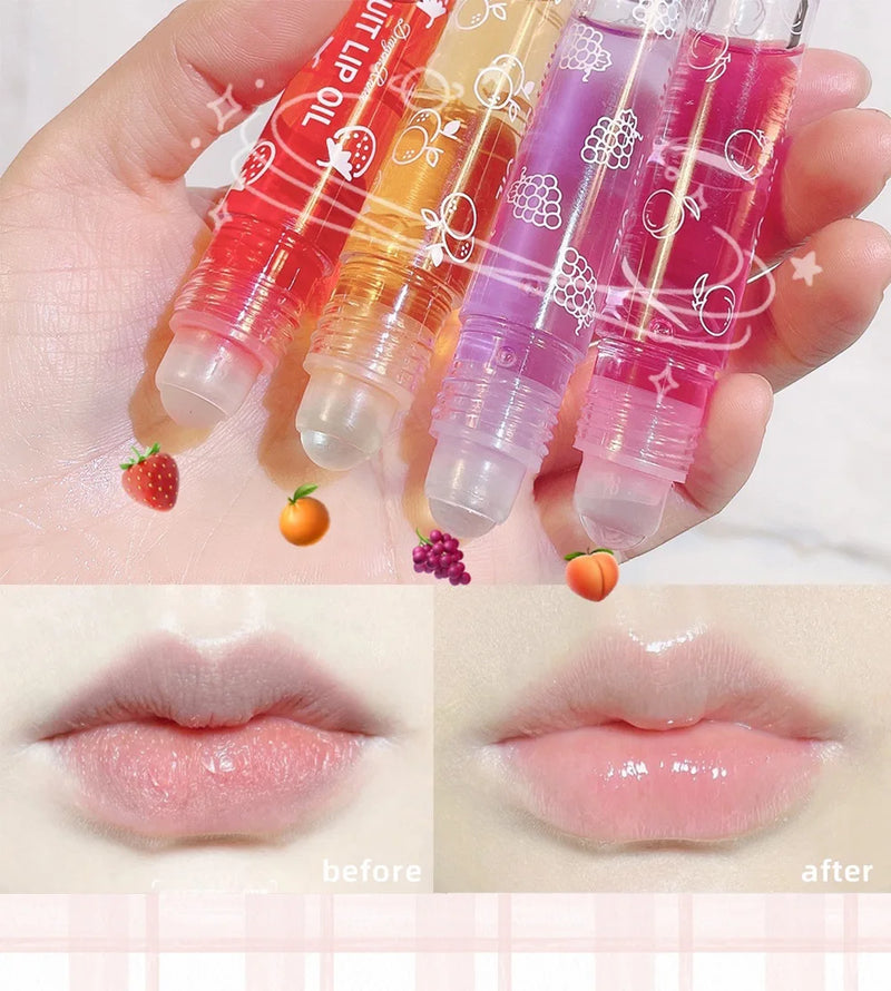 4 PCS Water-gloss Mirror Jelly Lip Gloss Moisturizes Lips Shimmers