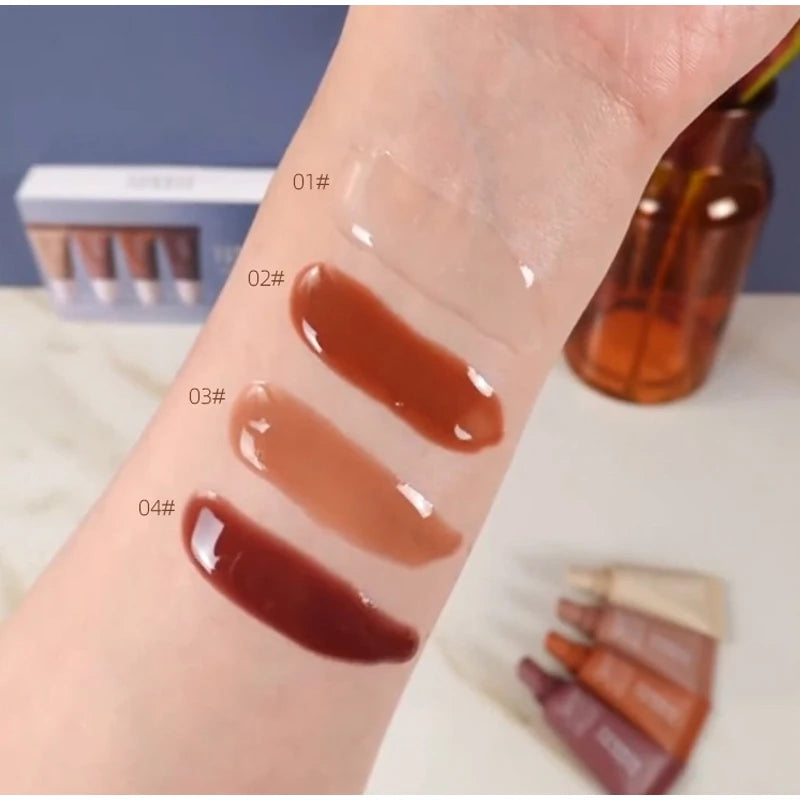 4pcs Summer Lip Glaze Set