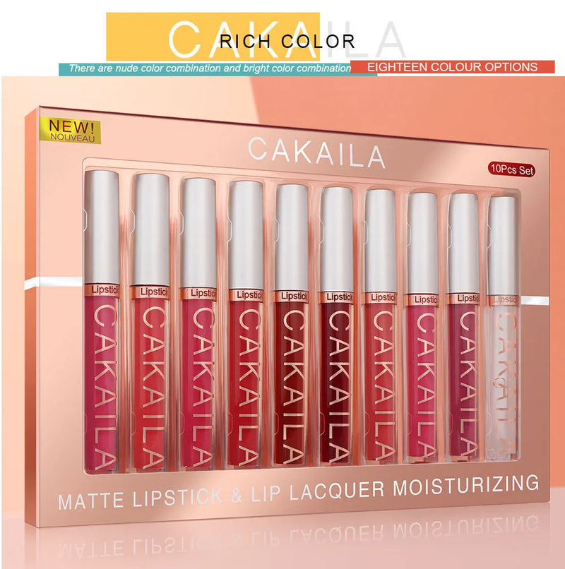 CAKAILA  Lip Gloss Matte Velvet Lipstick