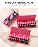 10 pack lip gloss set, easy to color and non fading, moisturizing lip gloss, waterproof and moisturizing lipstick water