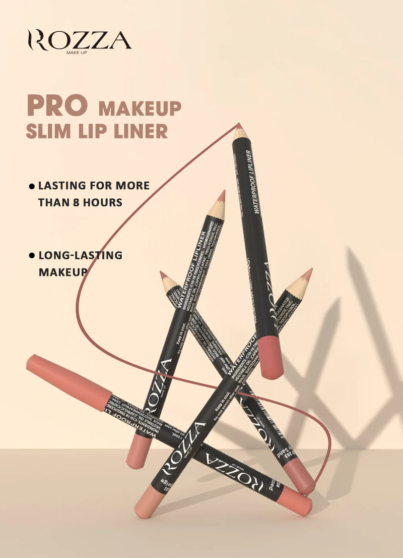 Rozza Waterproof Lip Liner Pencil Set