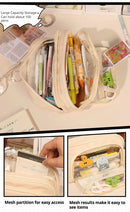 Simplified Japanese Large Capacity Pencil Case Stationery Box for Elementary, Middle, and High School Students