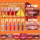 MLSMILE Duck Lip Plump Lip Oil Moisturizing Lip Gloss Mirror Water nature long-lasting Gloss Gloss Pearl Lip Glaze Set