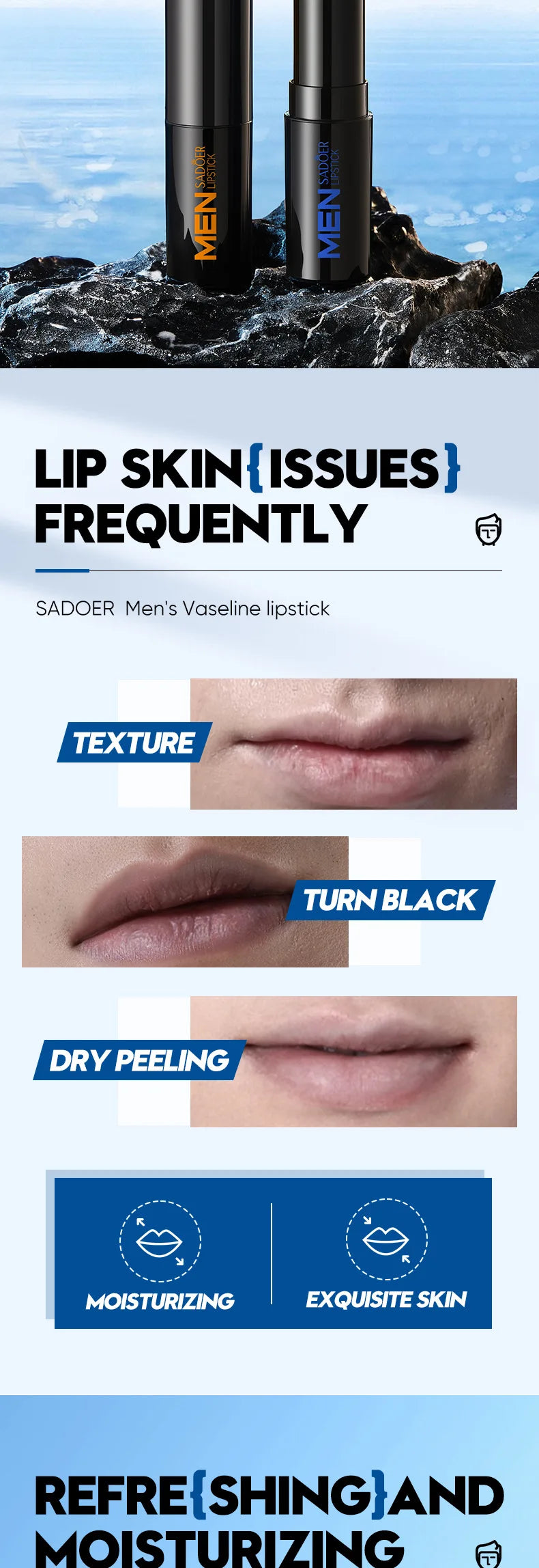 Men's Lip Balm Moisturizing