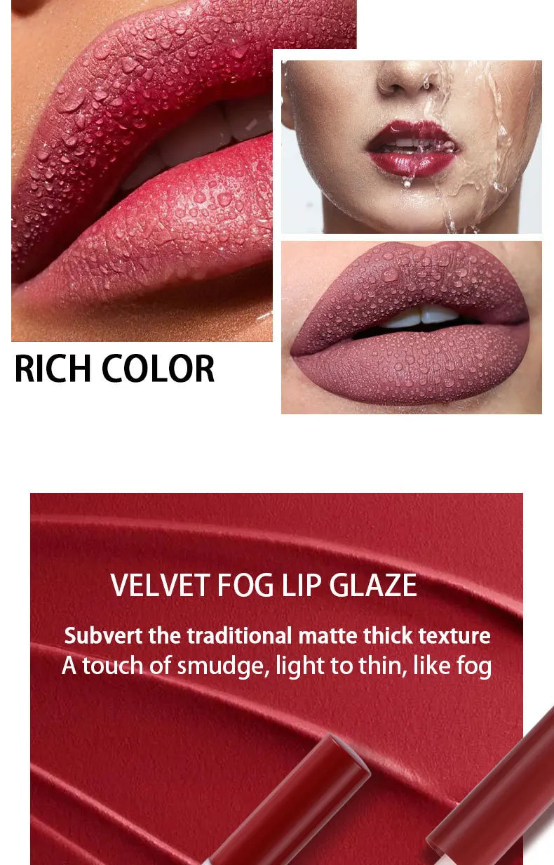 6 Color Matte Lip Gloss Set