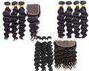 10A Grade 3/4 Loose Body Wave bundles with 4x4 Closures &13x4 Frontal
