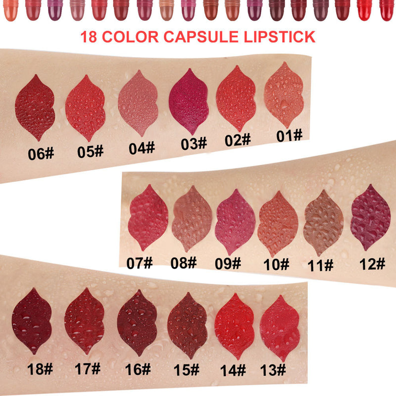 18 Color Capsule Lipstick