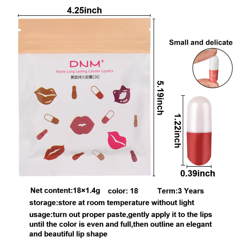 18 Color Capsule Lipstick