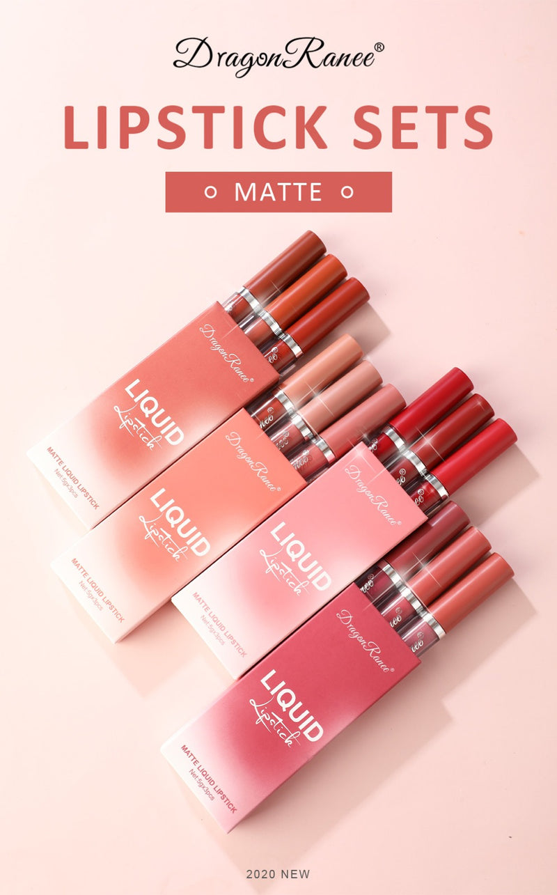 3-Piece Matte Liquid Lipstick Set