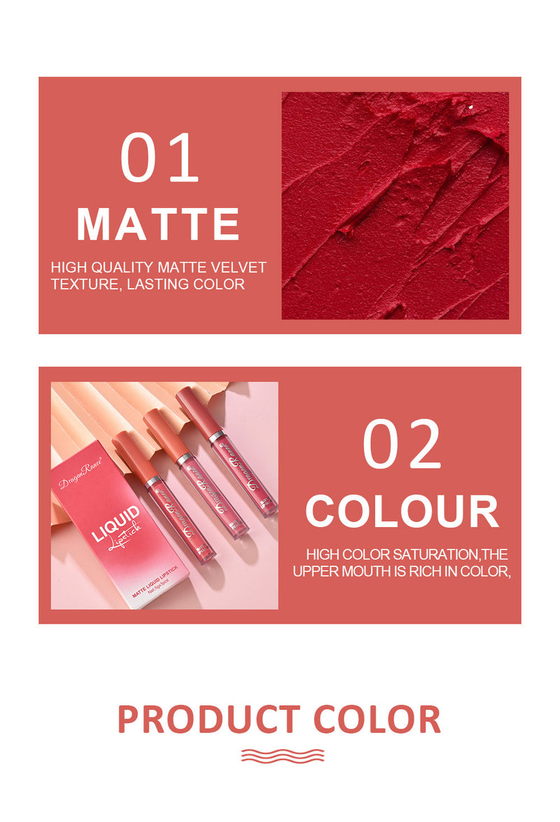 3-Piece Matte Liquid Lipstick Set