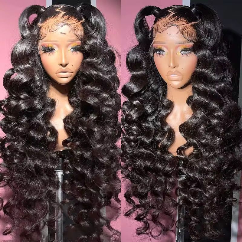 BeuMax Brazilian 13x4 Loose Wave Lace Front Human Hair Wigs